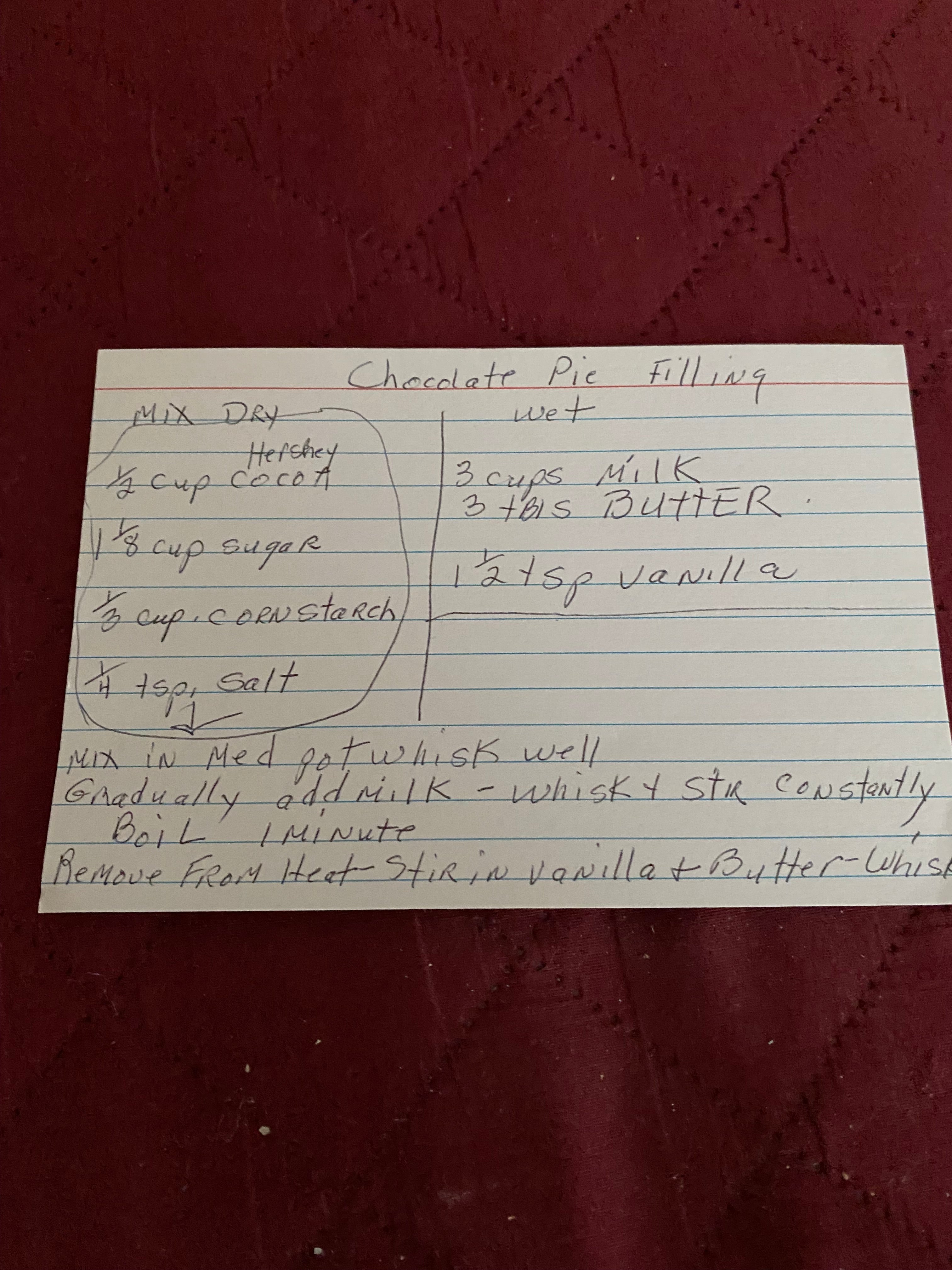 Homemade chocolate pudding!