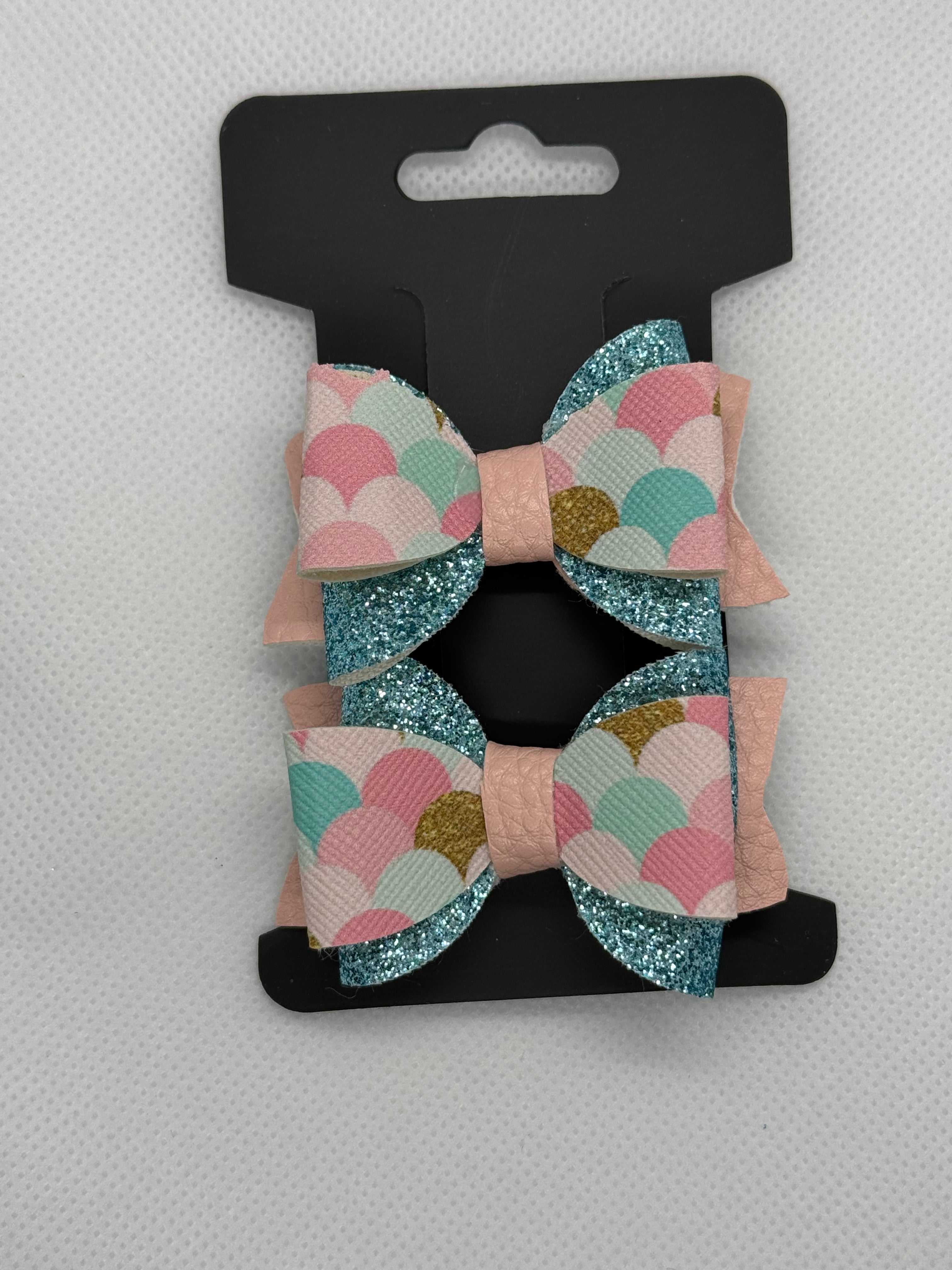 Pastel mermaid piggy bow set