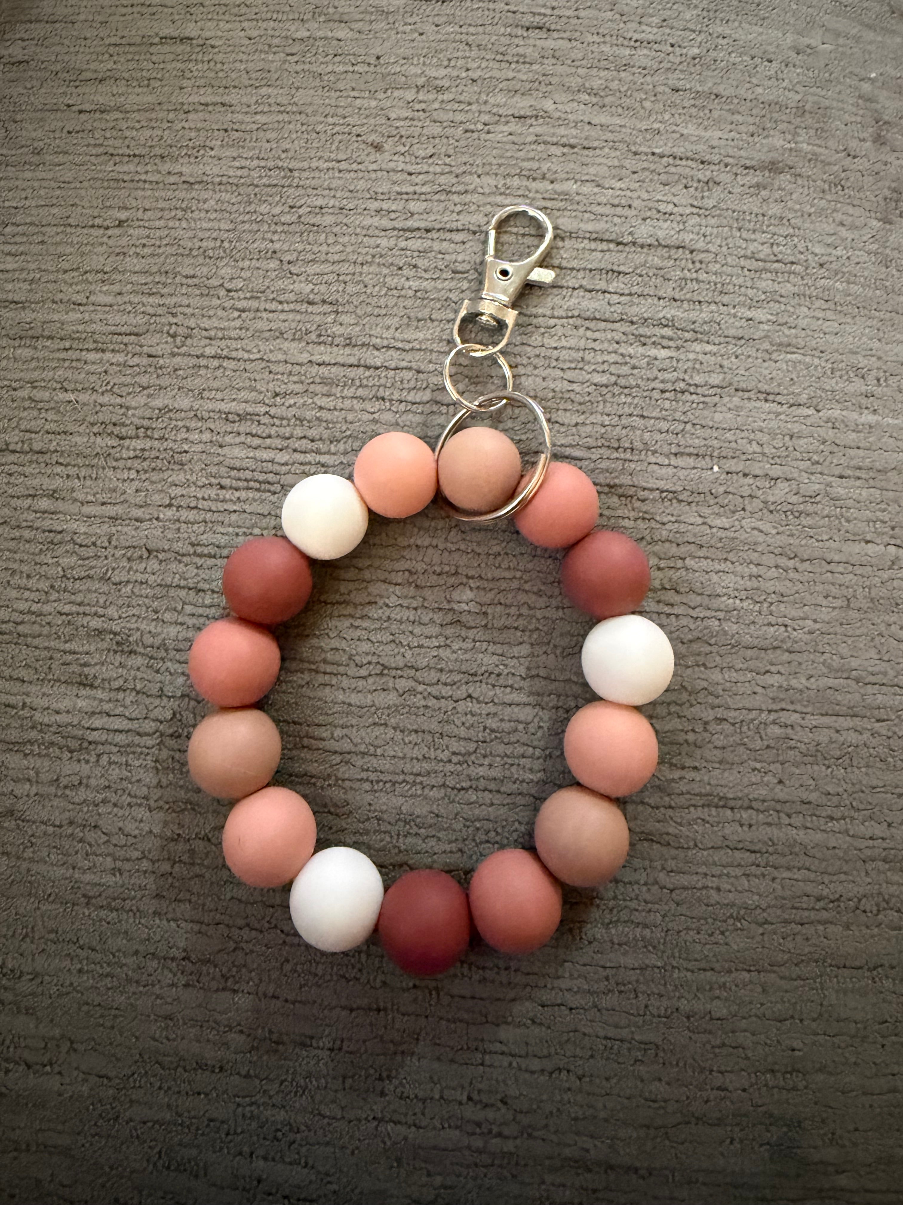 Pink ombré wristlet