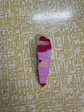 Pink watercolor snap clip