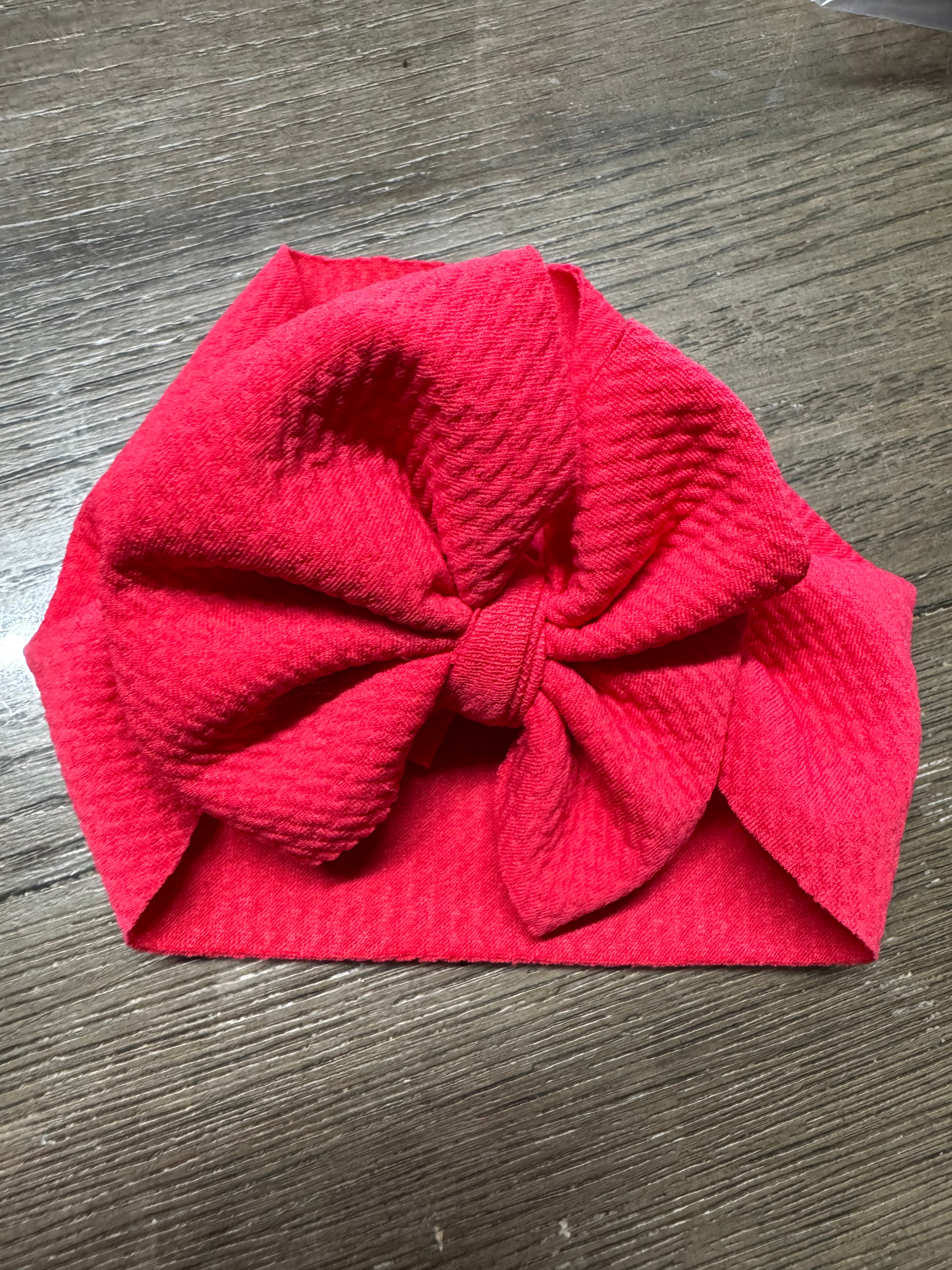 Hot pink head wrap newborn