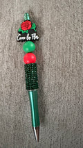 Rose rhinestone pen