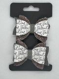 Valentine piggy bow set