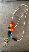 Heart autism lanyard