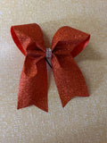 Orange cheer bow