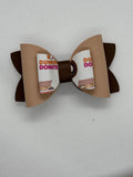 Doughnut straw topper bow