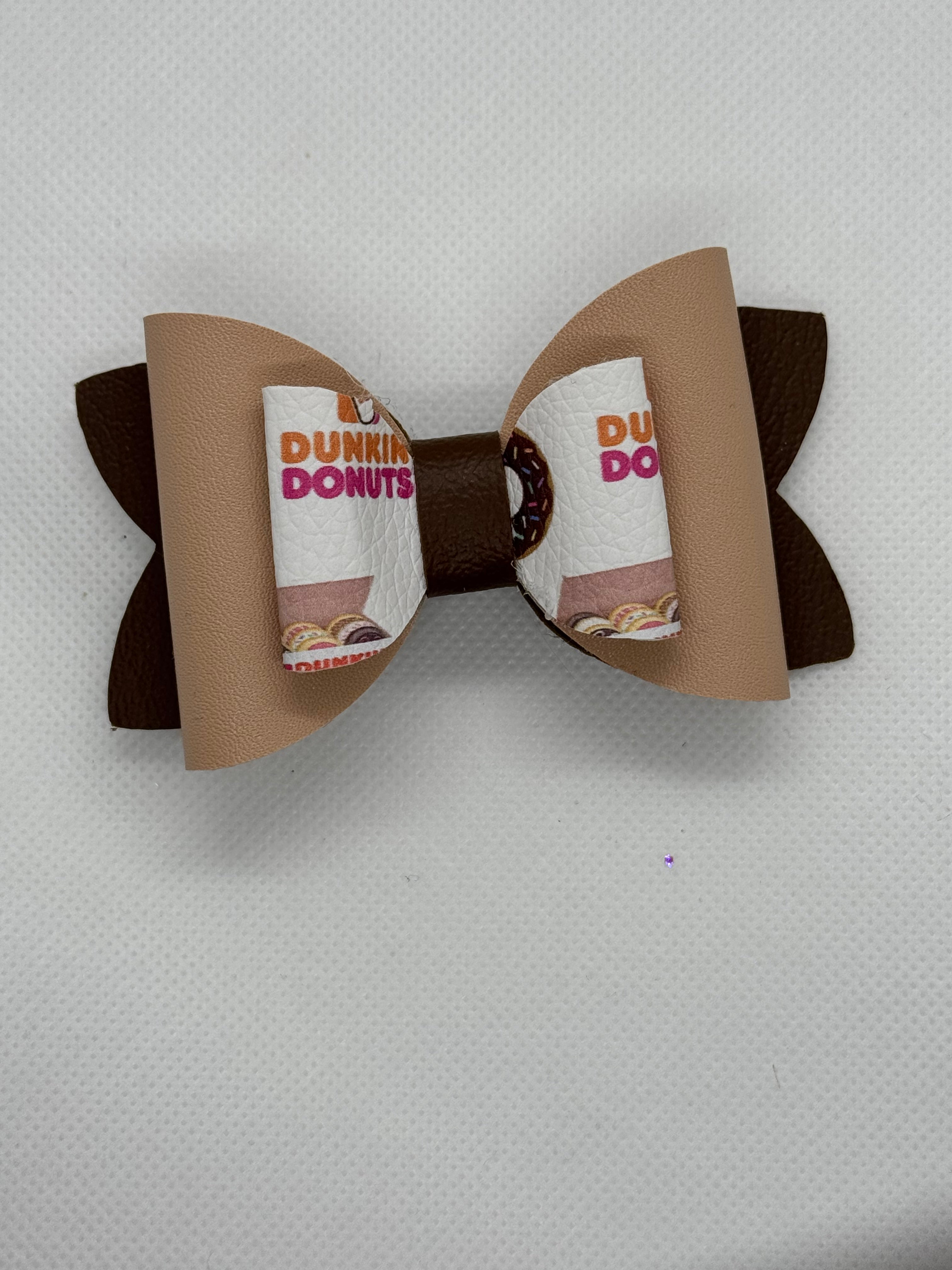 Doughnut straw topper bow