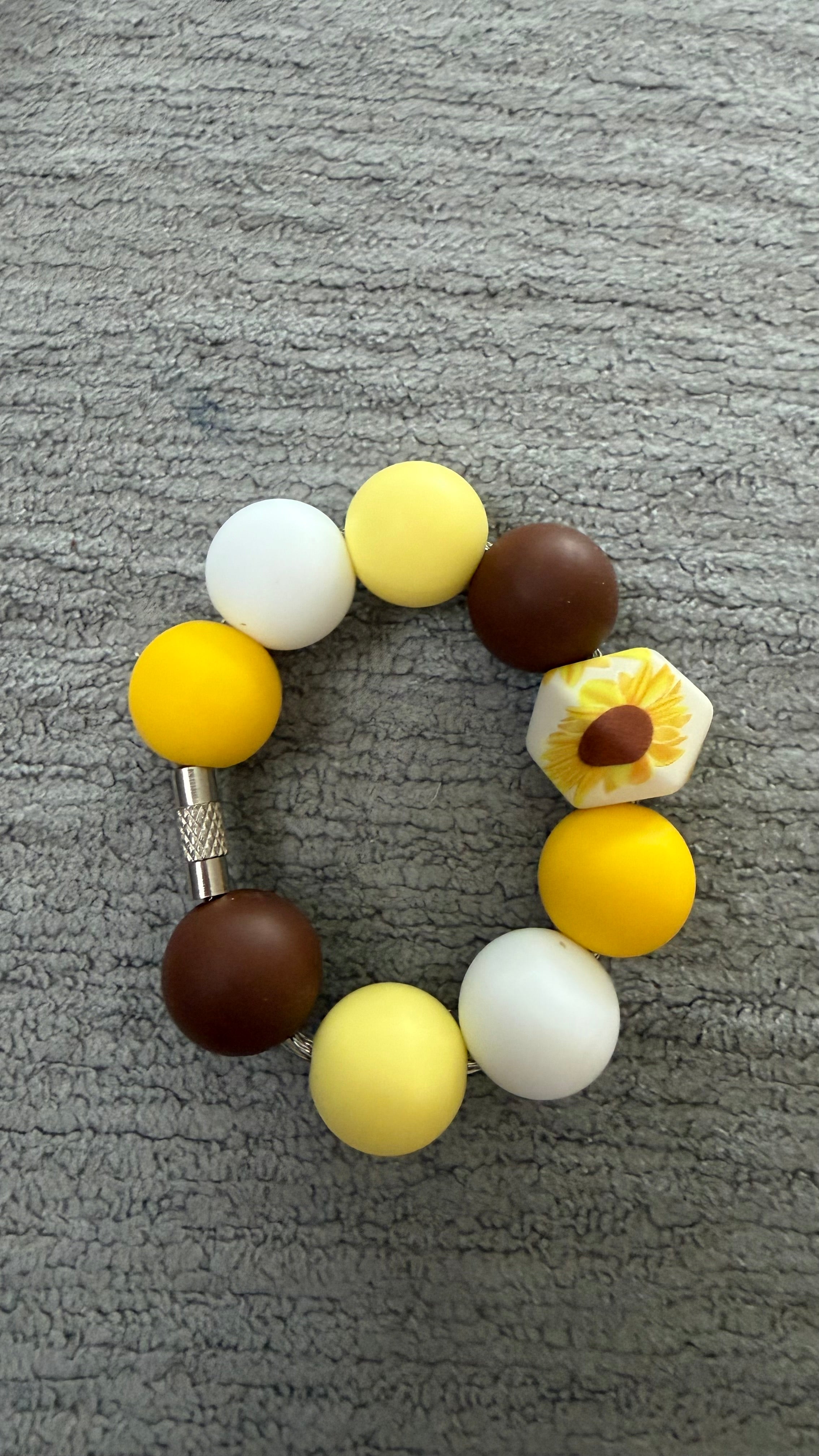 Sunflower cup charm