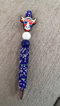 USA moo moo rhinestone pen