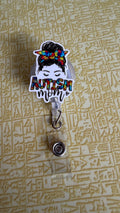 Autism mom badge reel
