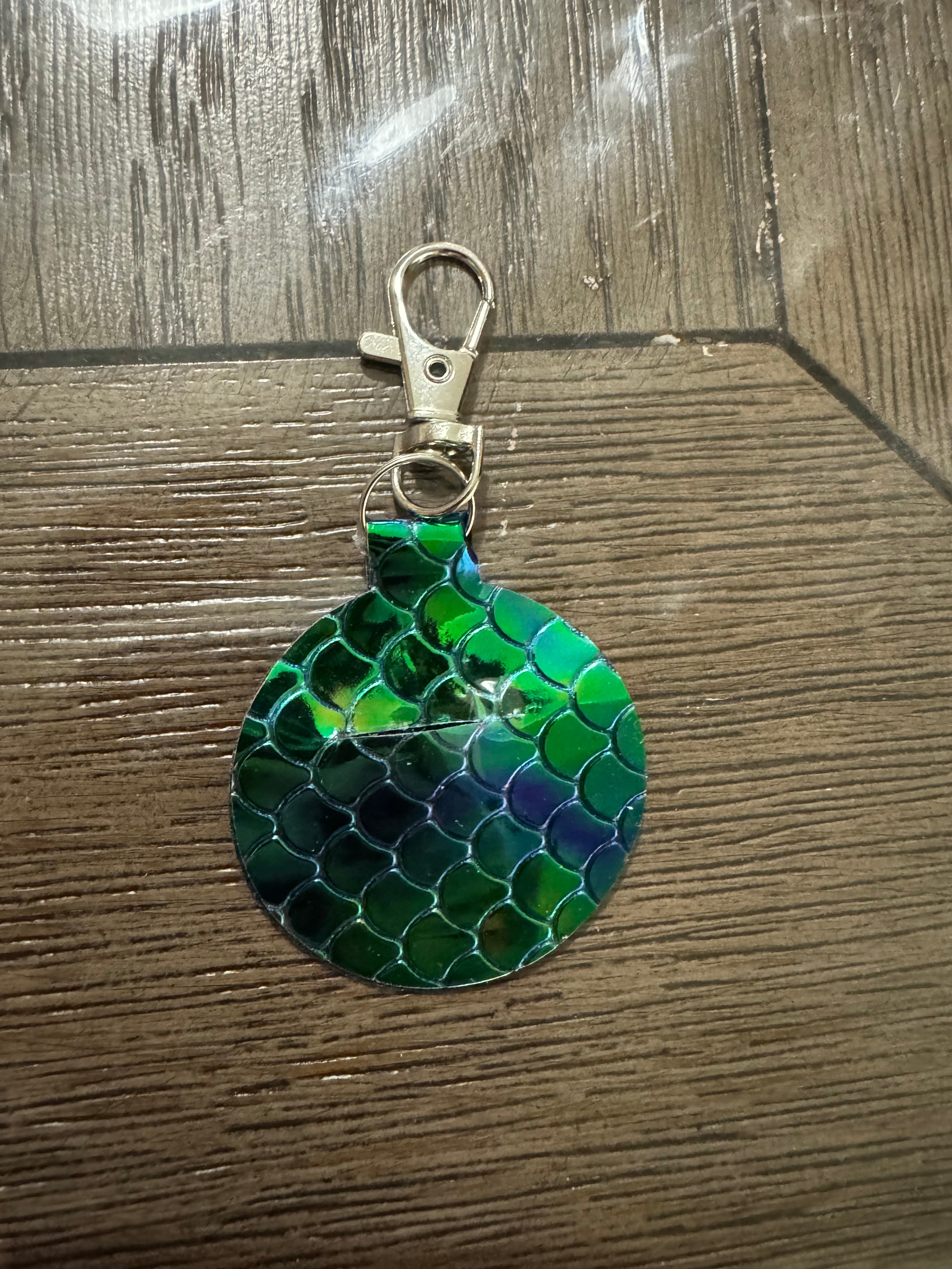 Green mermaid Aldi keychain