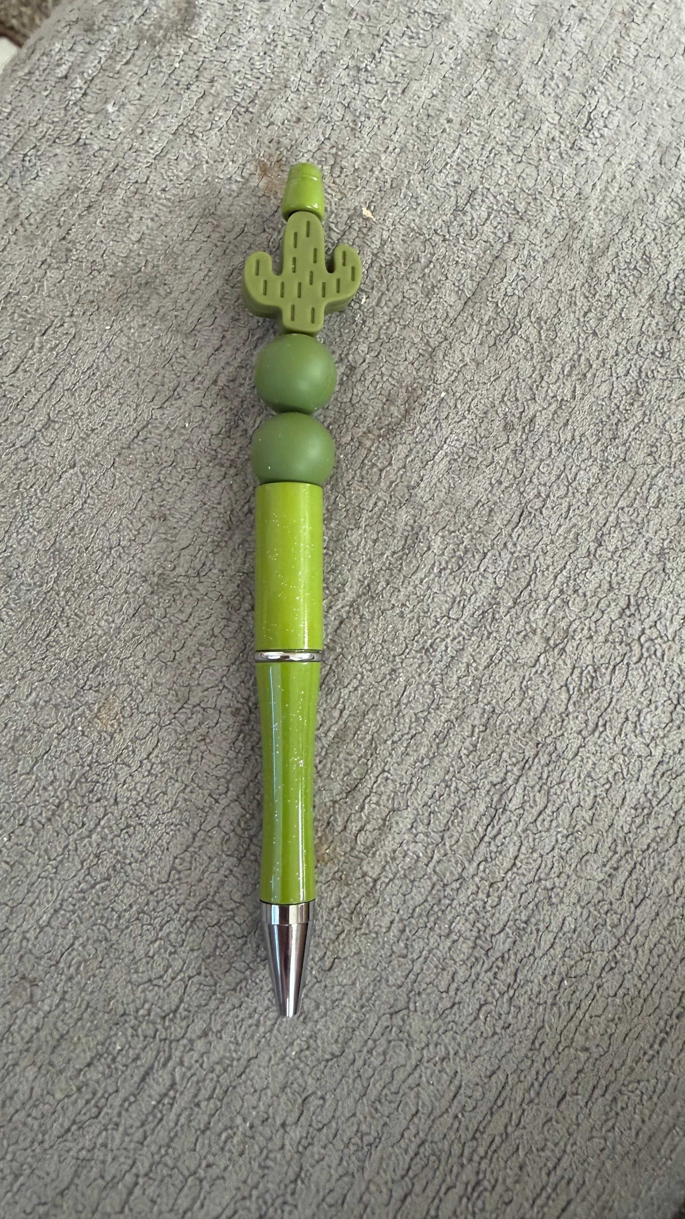 Dark green cactus pen