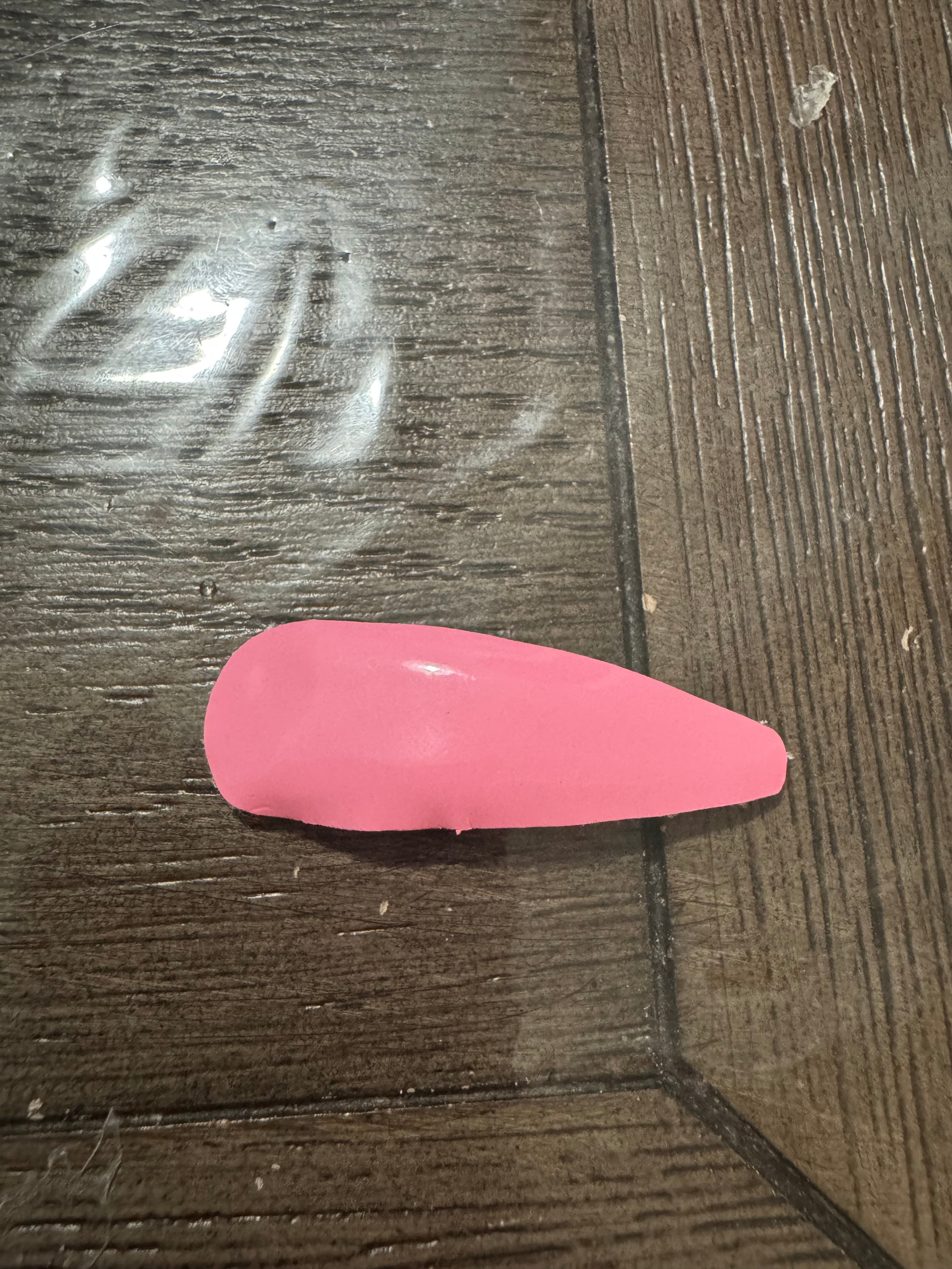Pink snap clip
