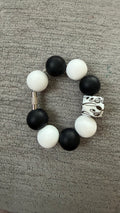 Music notes cup charm