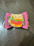 Sandwich straw topper bow