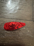 Red glitter snap clip