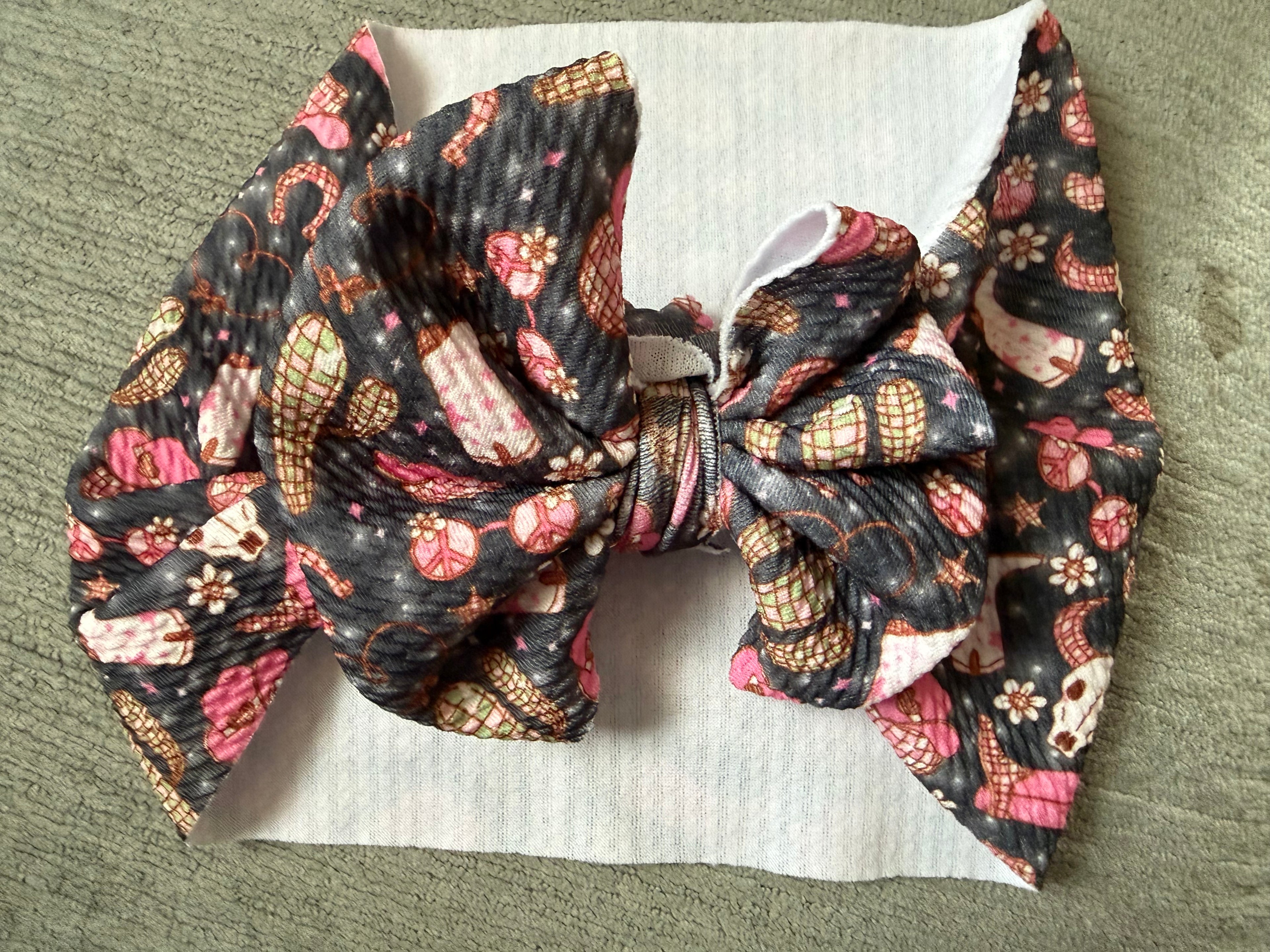 Cow girl head wrap toddler