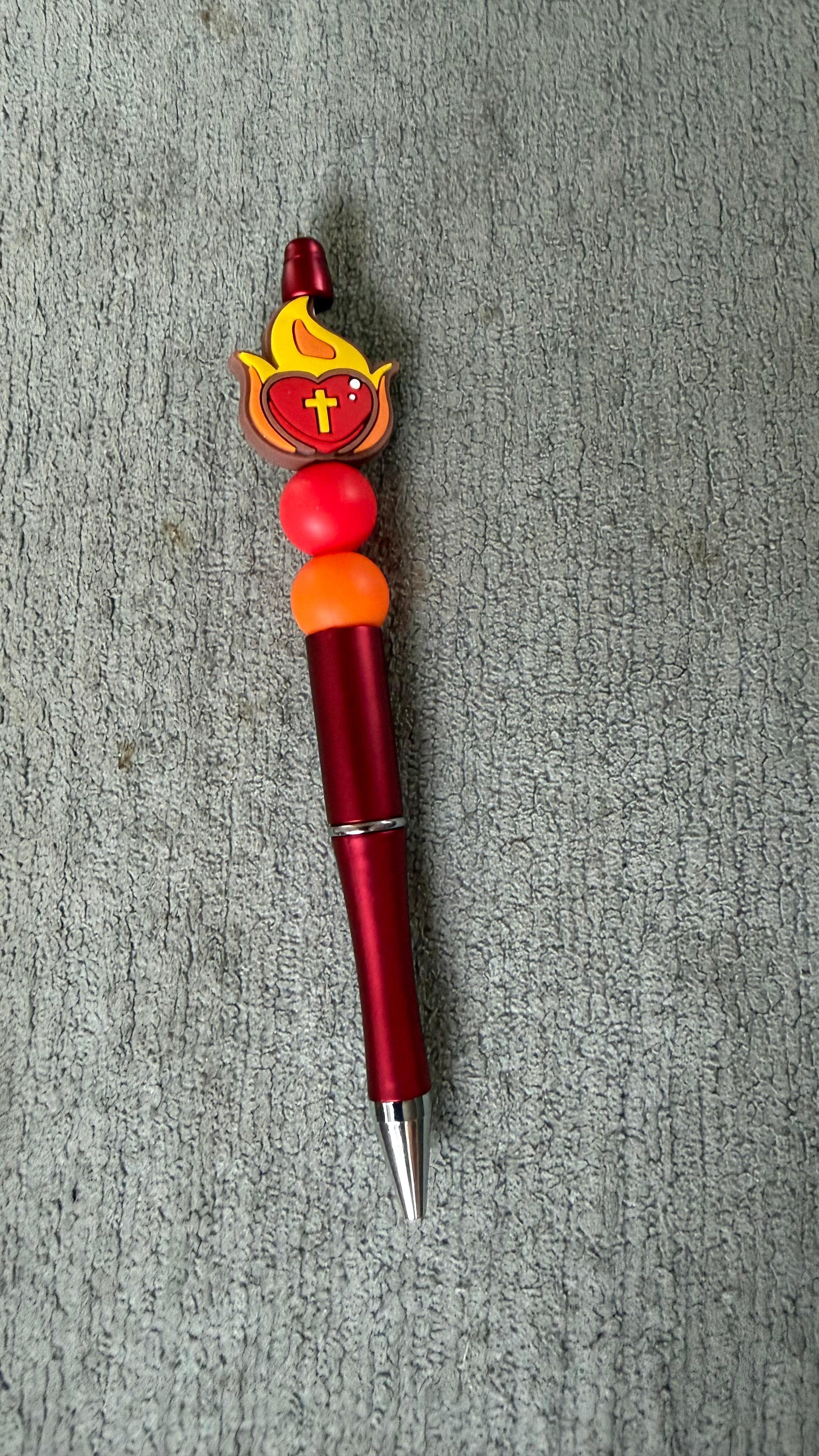 Heart cross pen