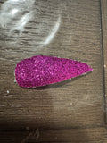 Purple glitter snap clip