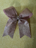 Baby pink cheer bow