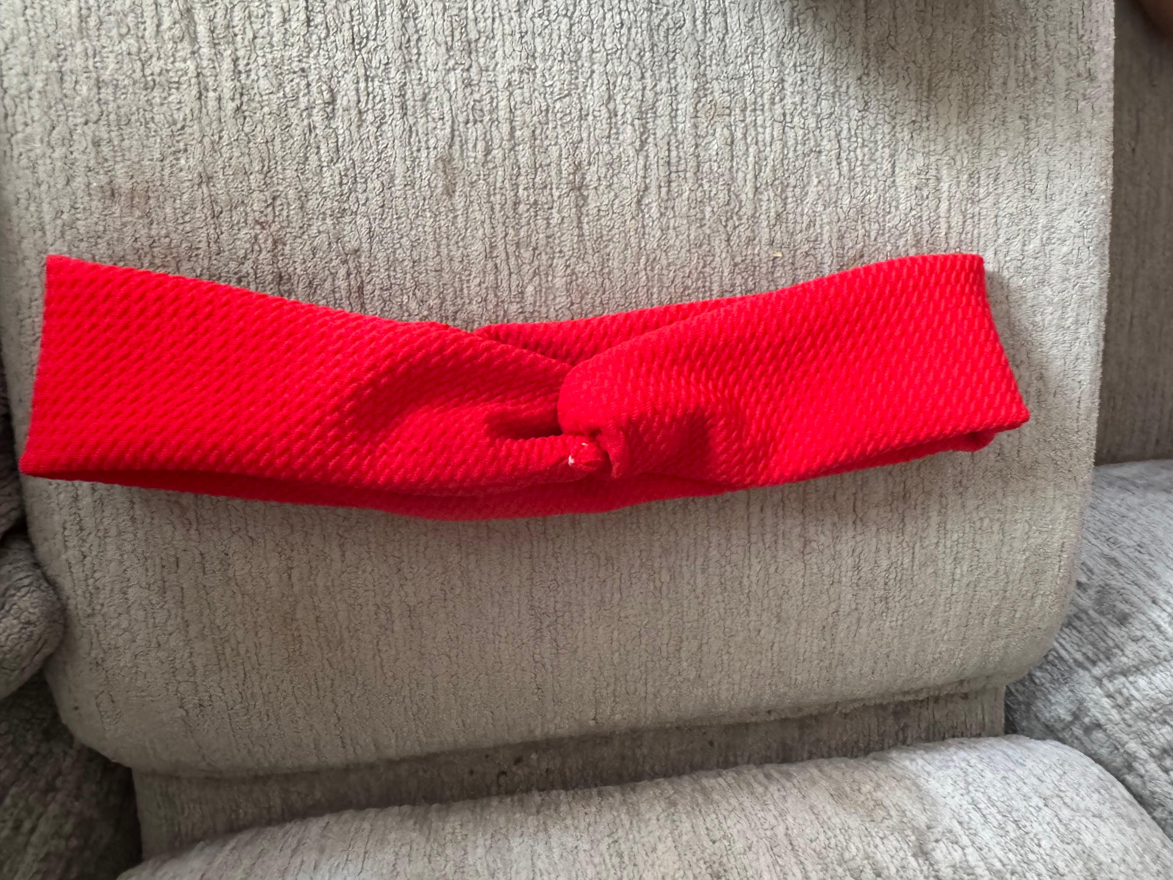 Red twisted headband adult/teen