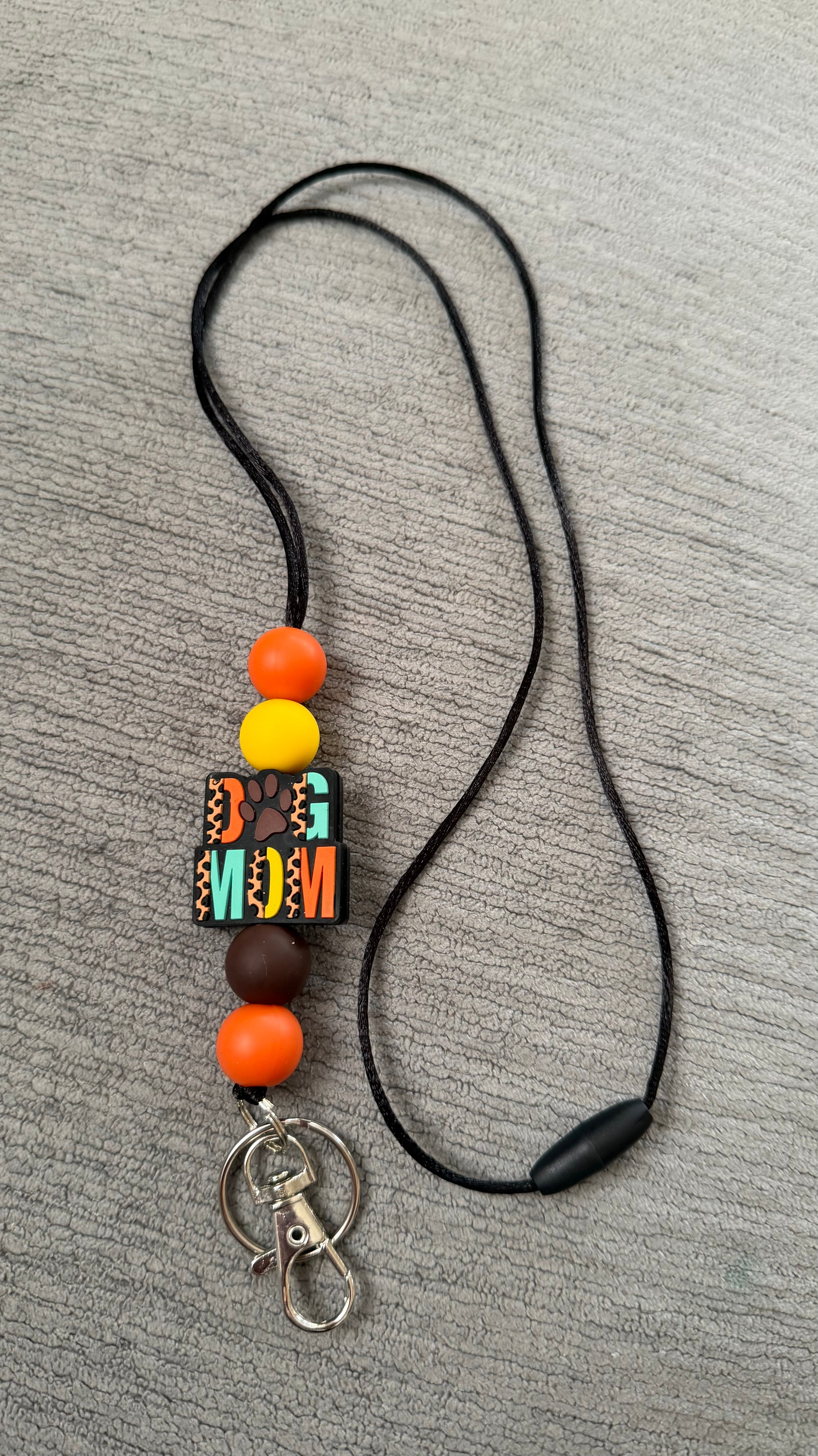 Dog mom lanyard