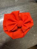 Orange/red head wrap newborn
