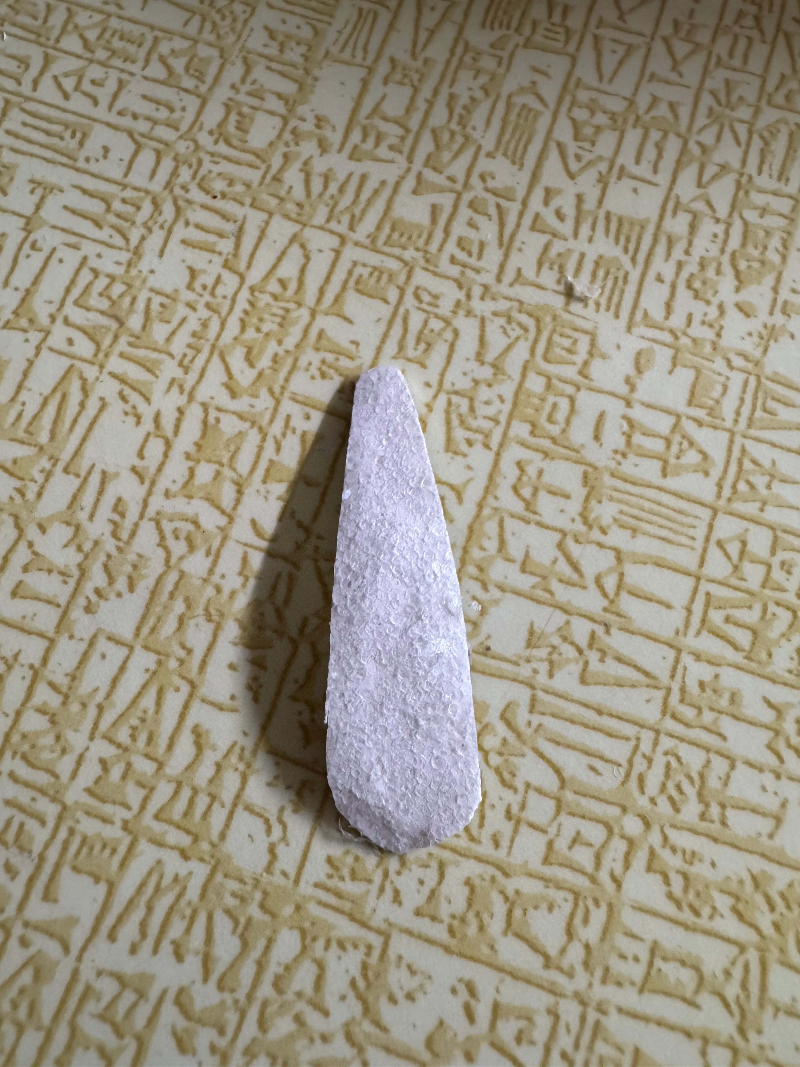 White glitter snap clip