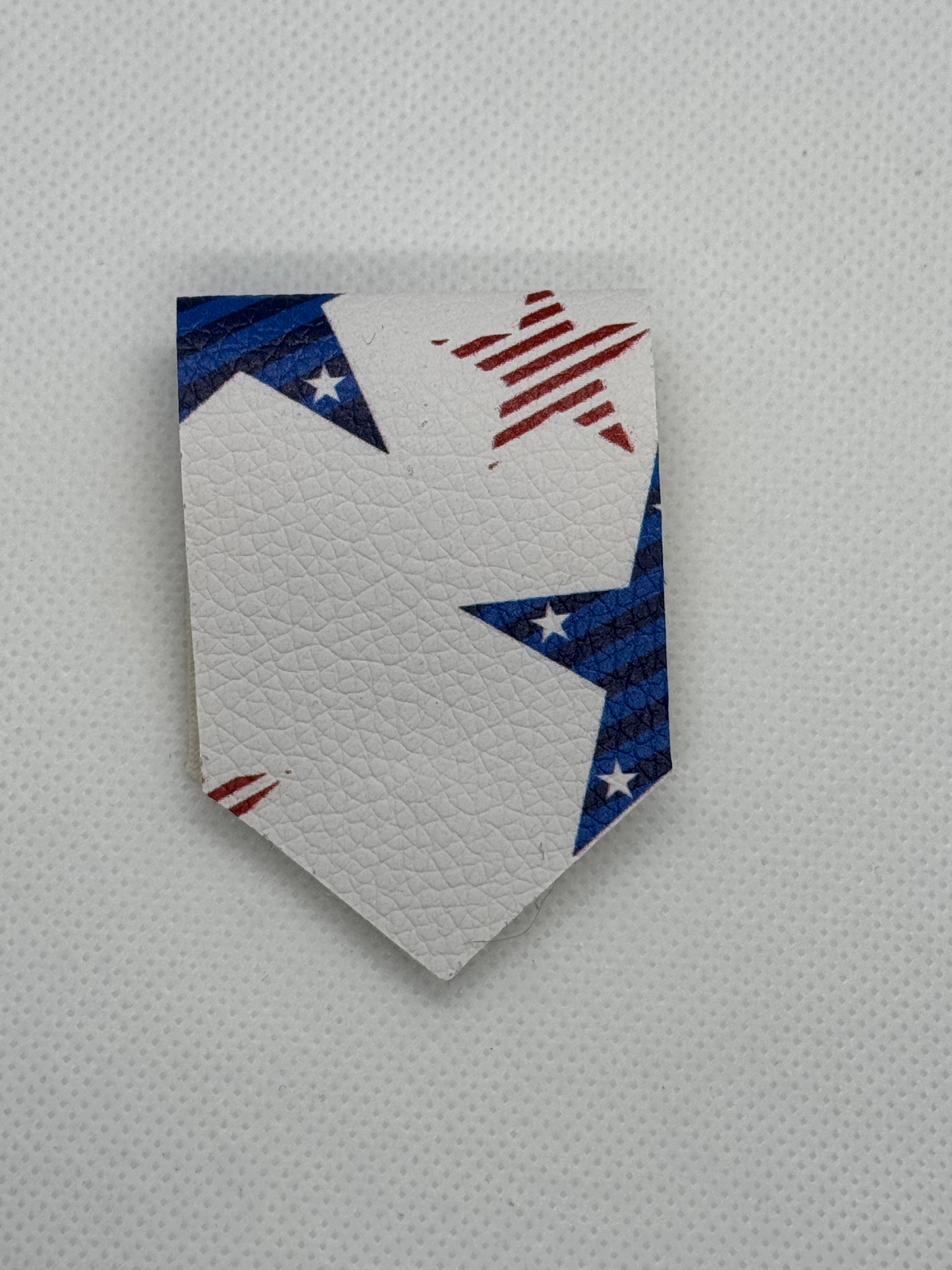 Red white and blue stars bookmark