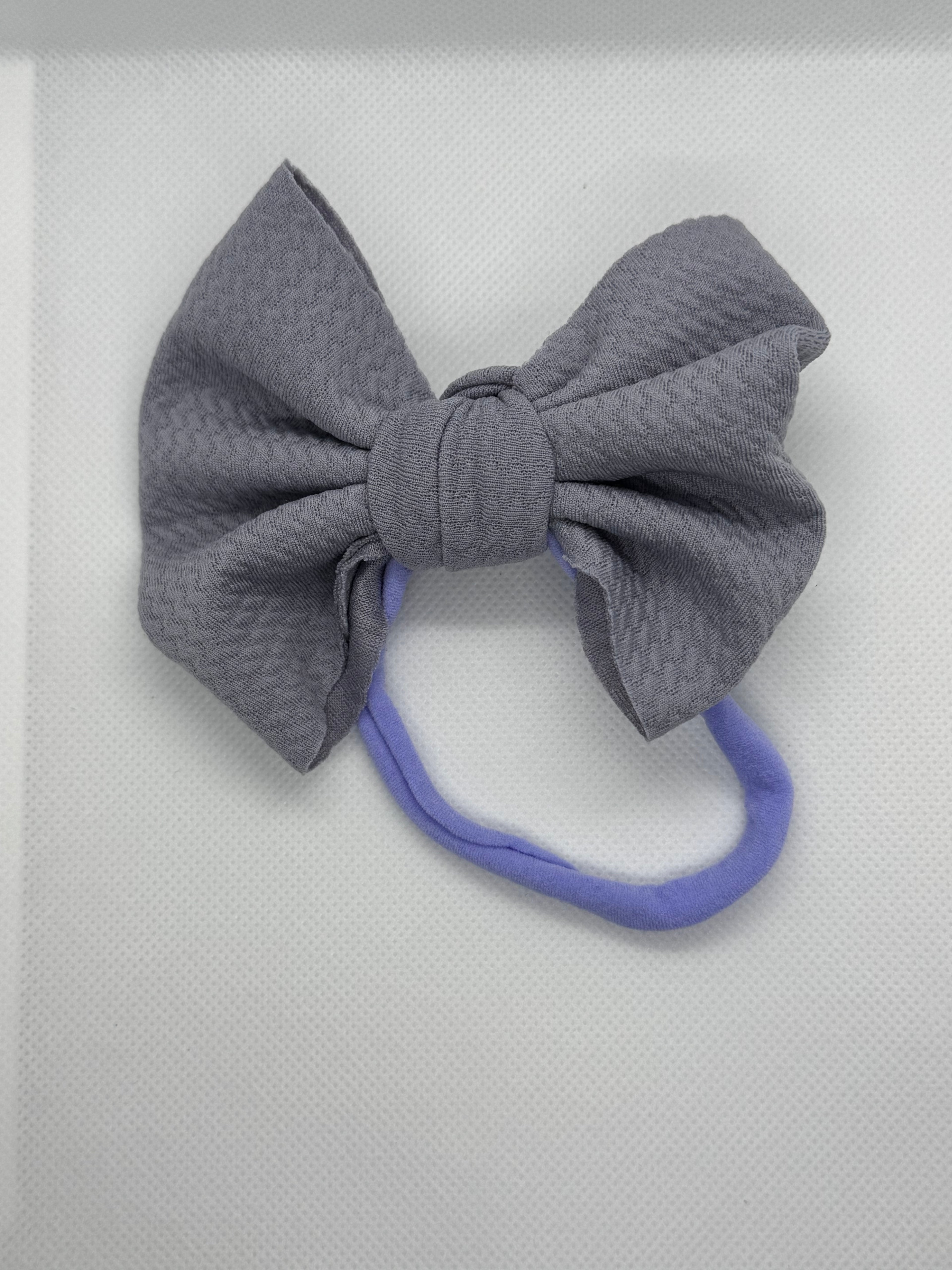 Blueish grey fabric headband