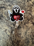 Scream luv you badge reel