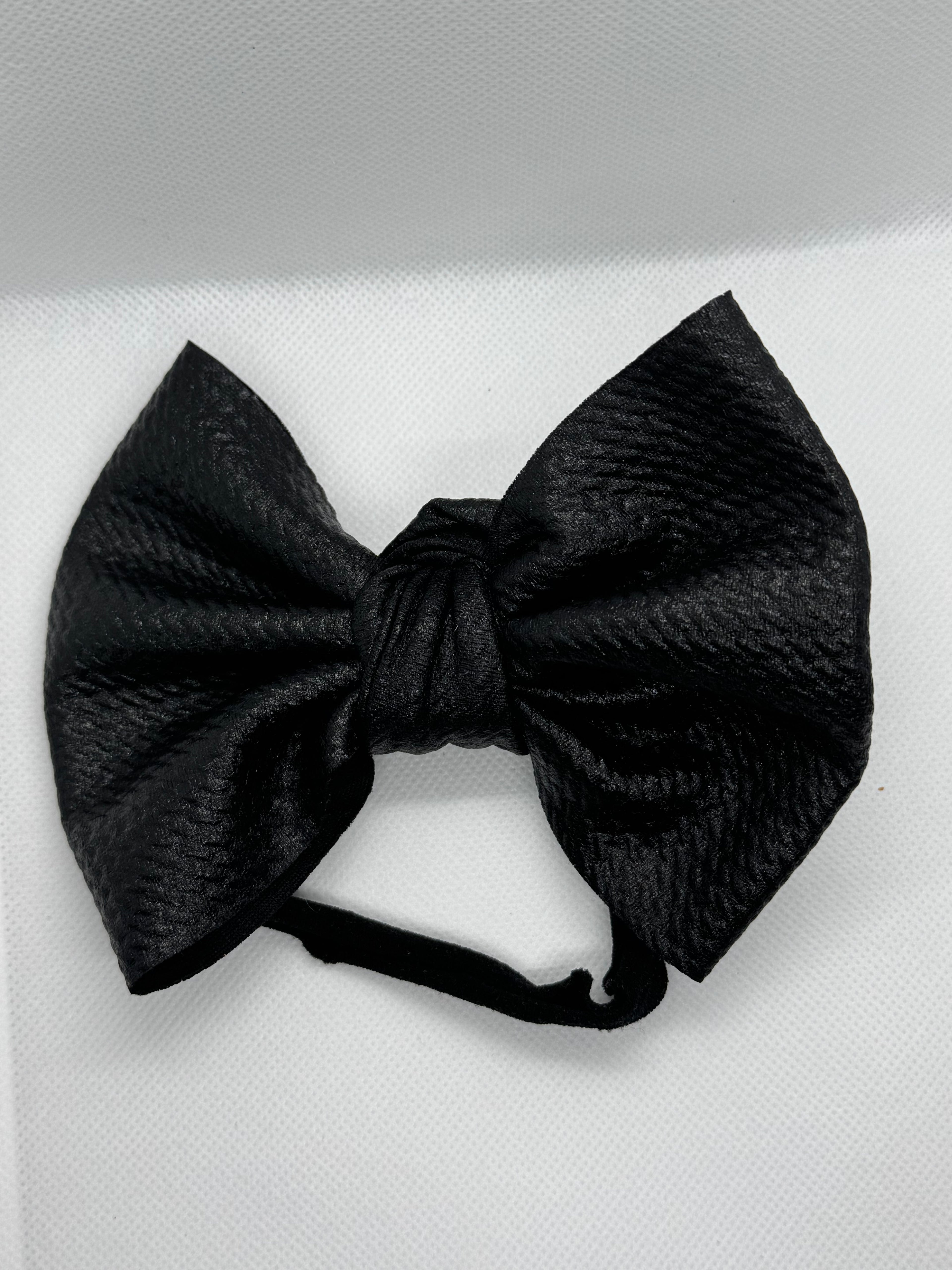 Black pleather headband