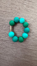 Blue/green ombré cup charm