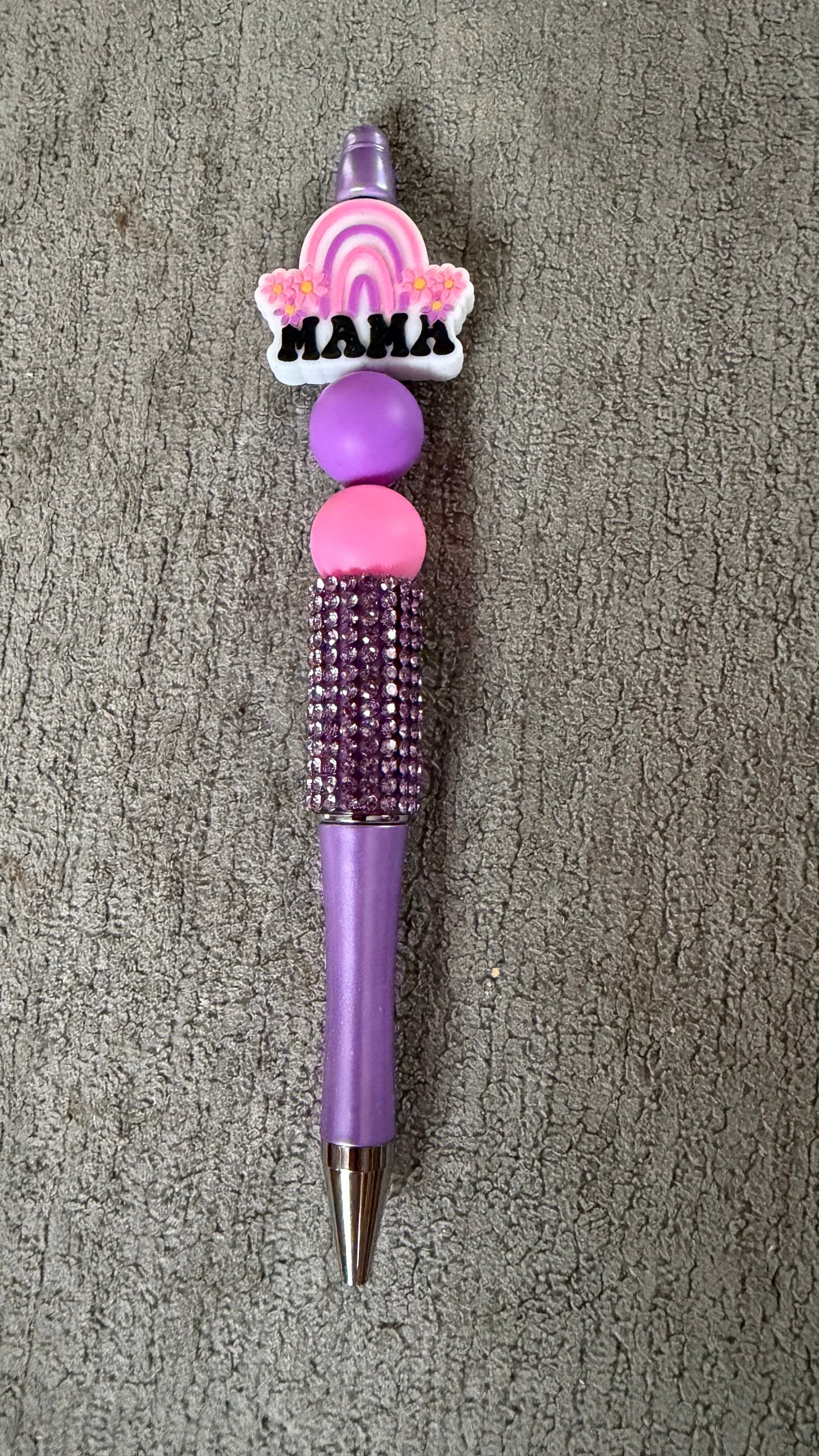 Mama rhinestone pen