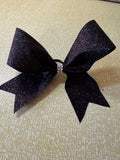 Black cheer bow