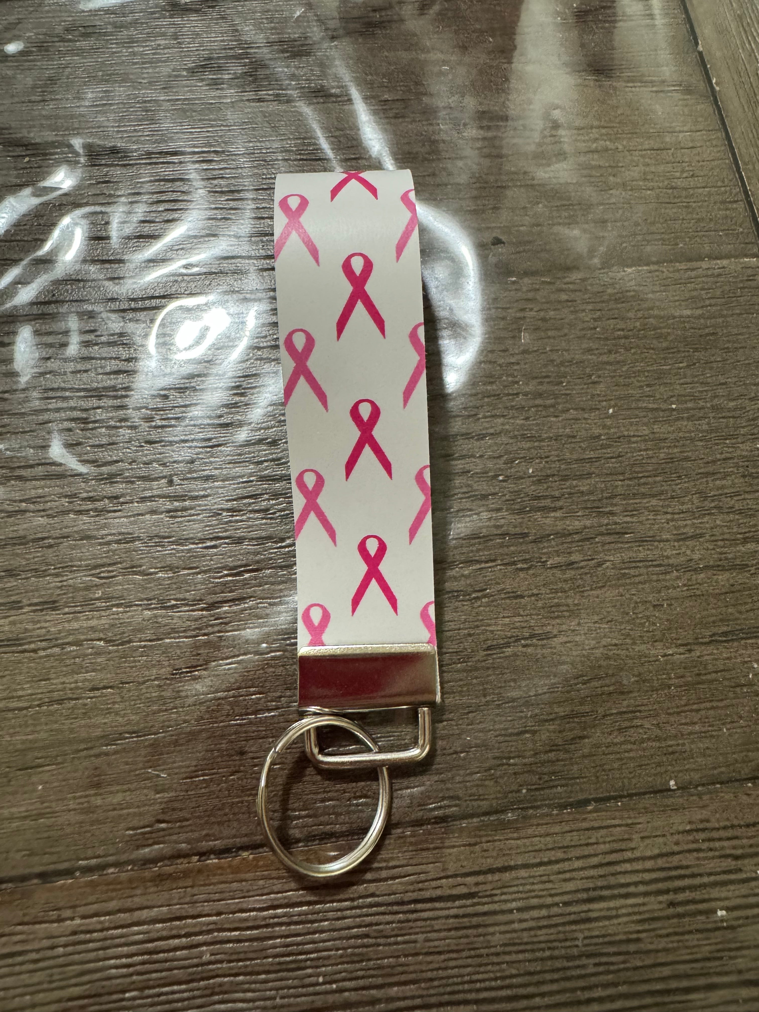 Breast cancer keychain
