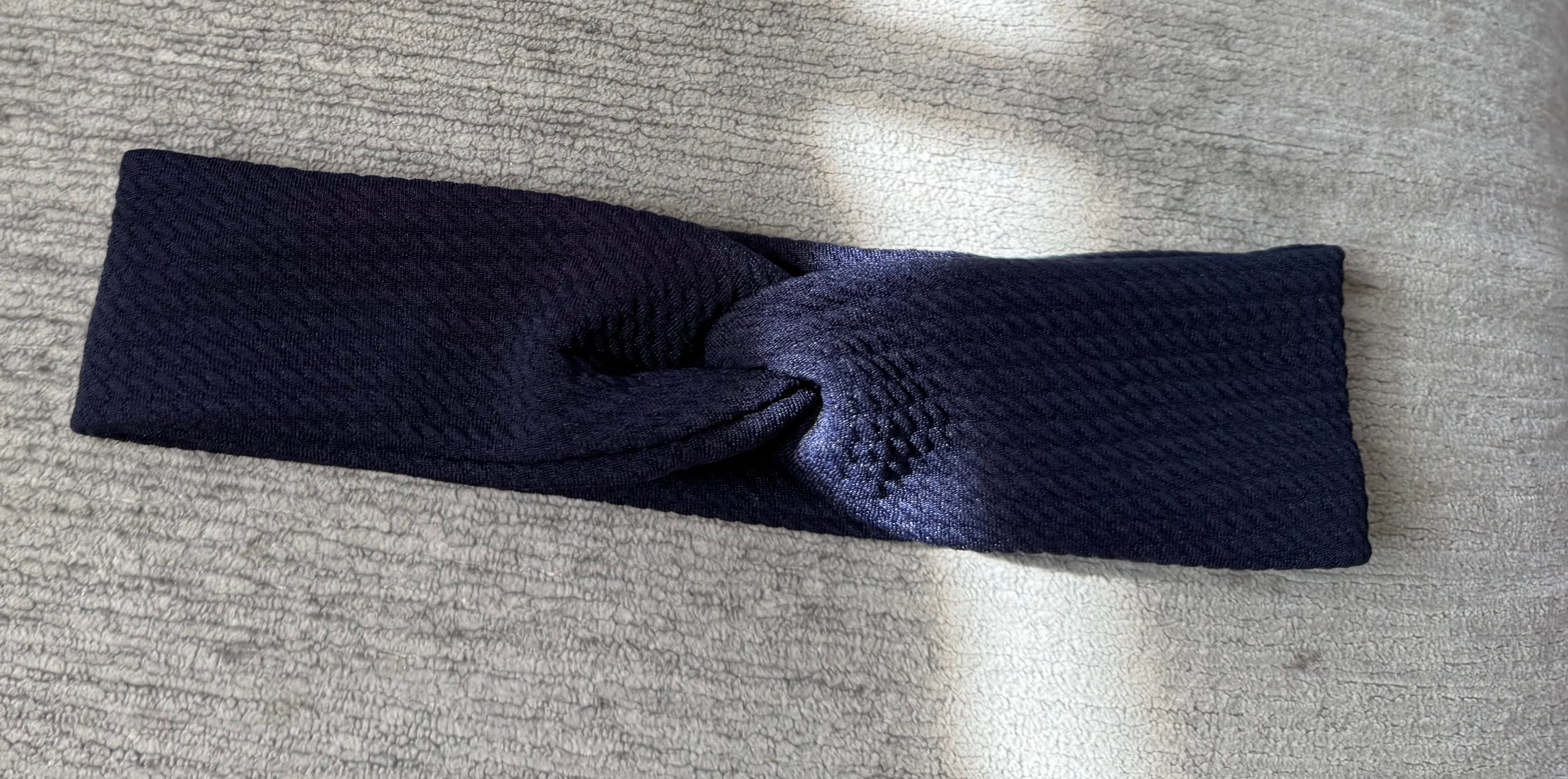 Navy blue twisted headband child