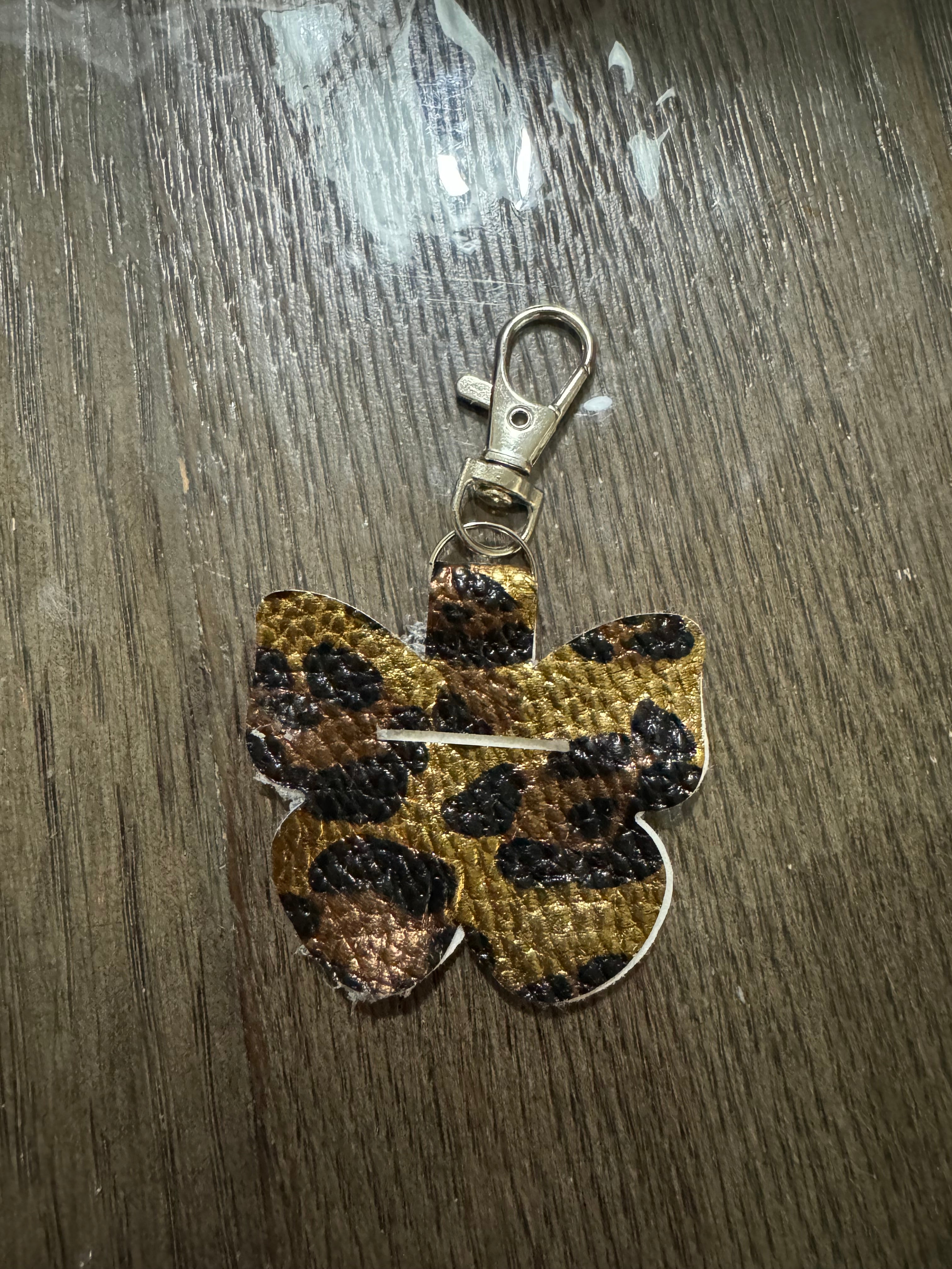 Cheetah butterfly Aldi keychain
