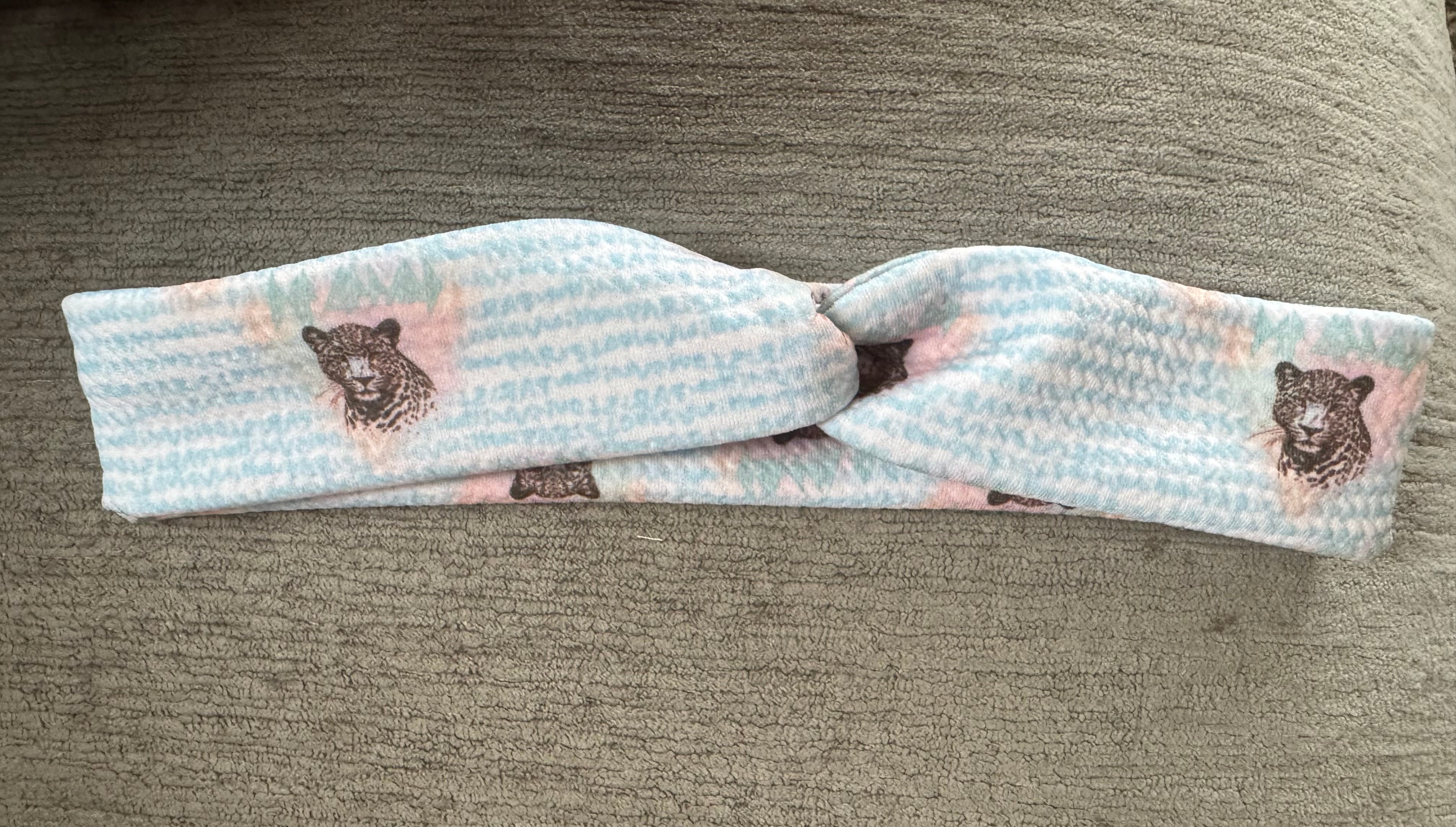 Cheetah twisted headband adult/teen