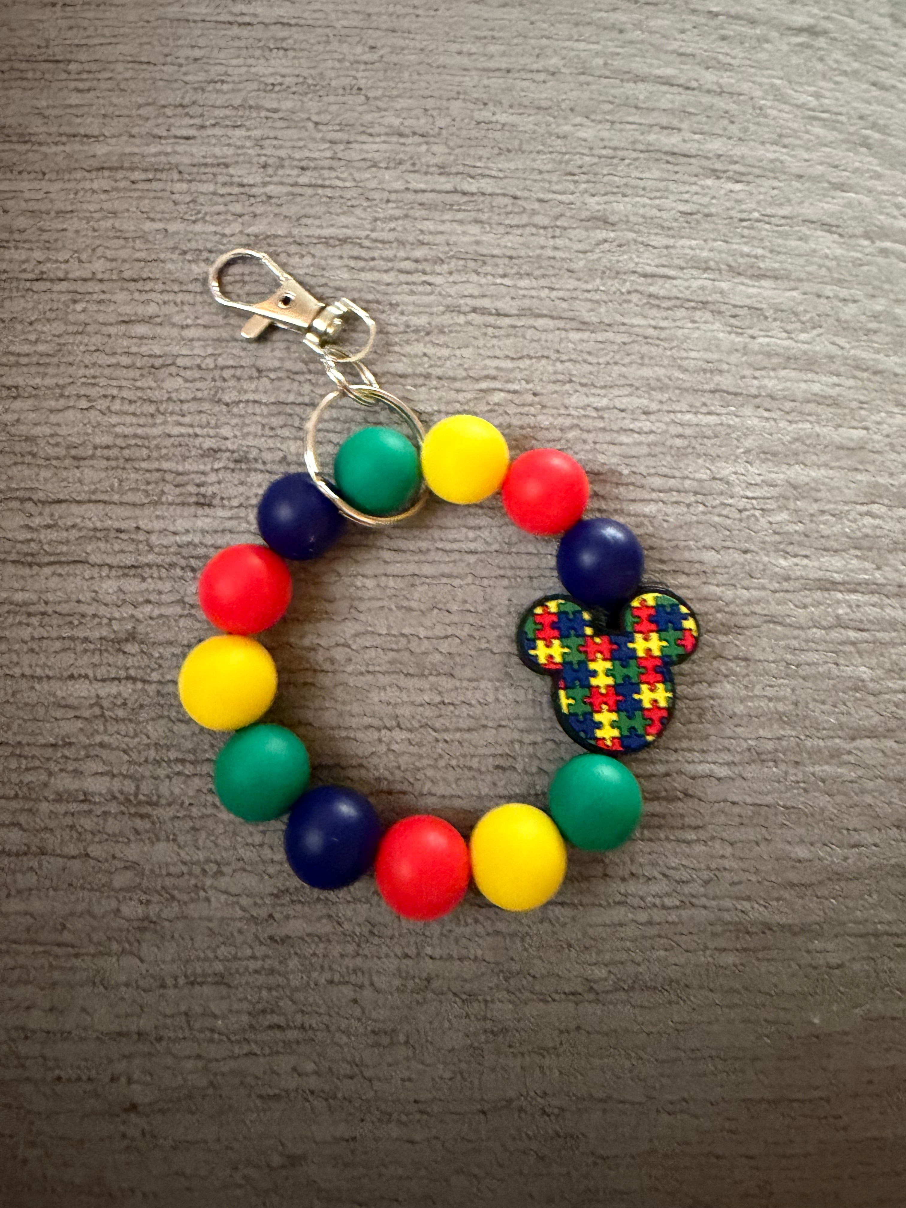 Autism mouse wristlet