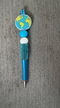 Earth rhinestone pen