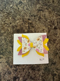 Floral flower bow