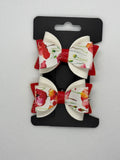 Red floral piggy set