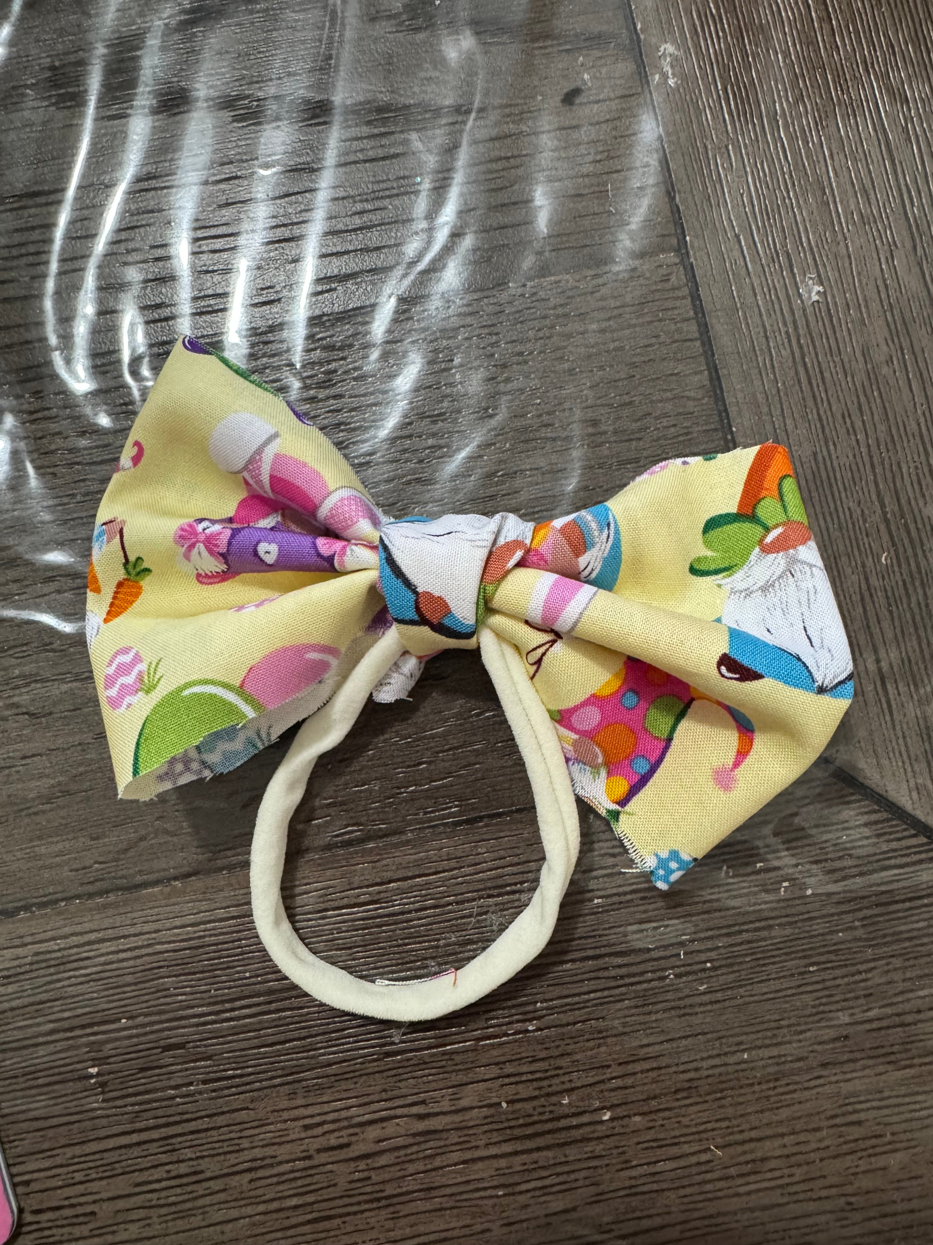 Easter gnome fabric headband