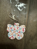 Beachball butterfly Aldi keychain