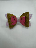 Louie straw topper bow