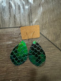 Mermaid hoop earrings