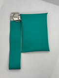 Turquoise wristlet/card wallet set