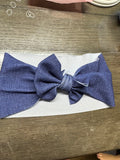 Denim head wrap adult/teen