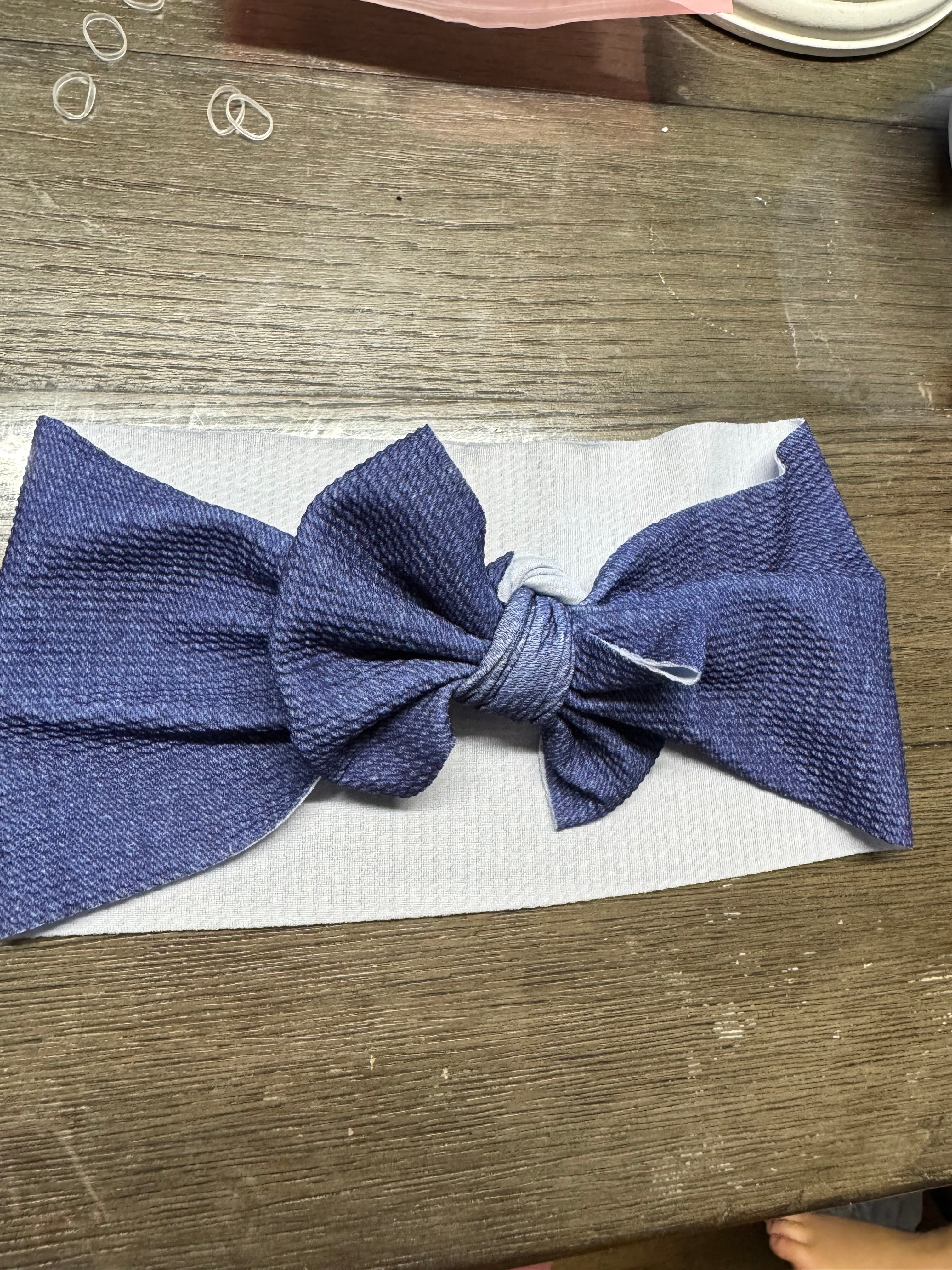 Denim head wrap adult/teen